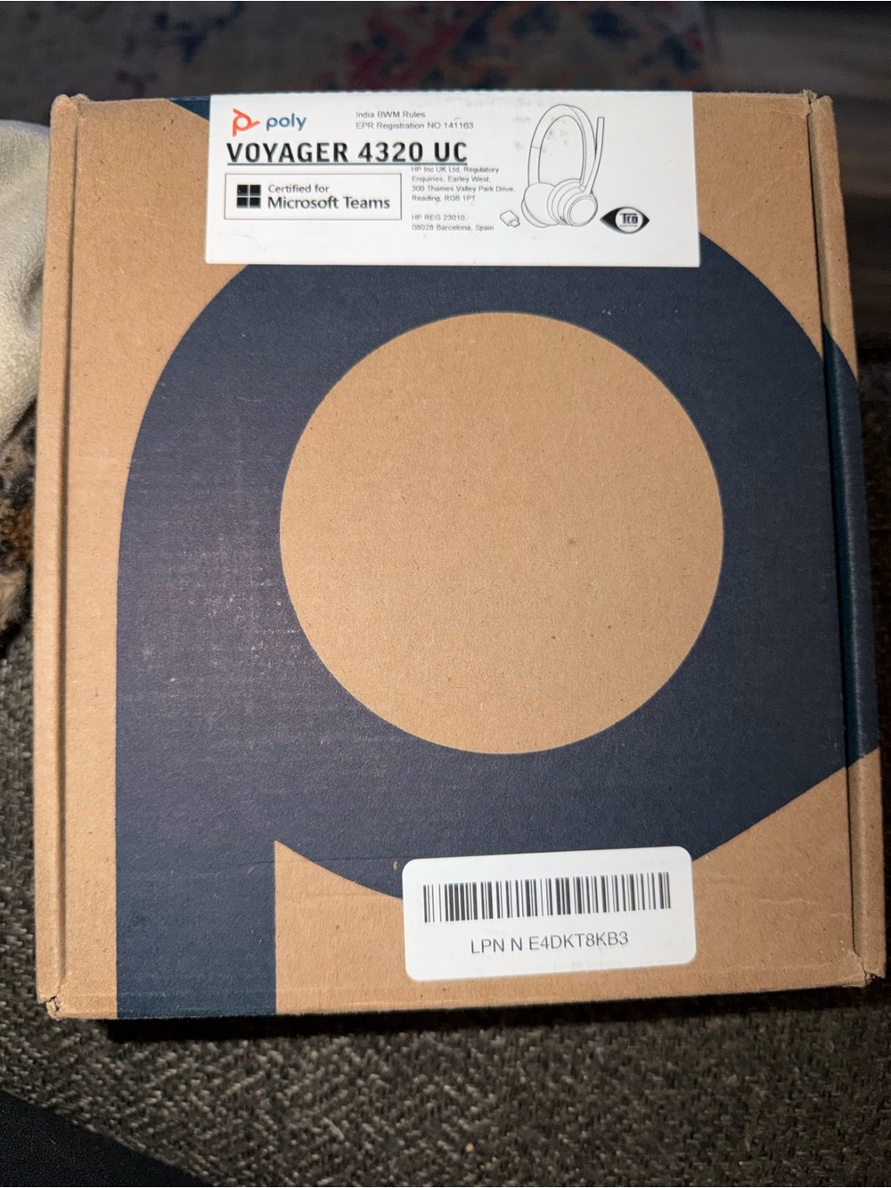 NEW - POLY Voyager 4320 UC Headset Box - Black